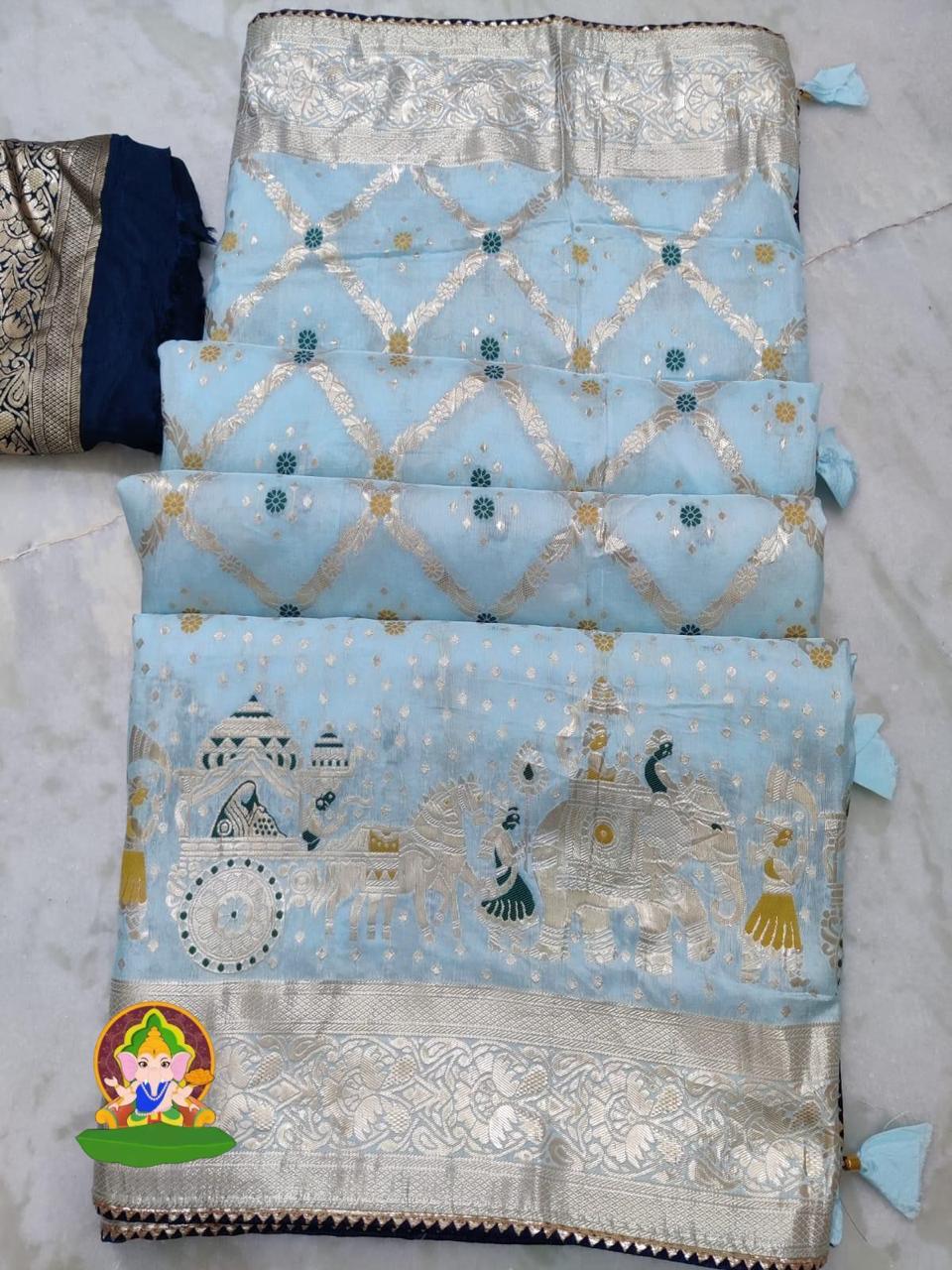Charming Viscose Dolla Silk Saree Moksha Fashions