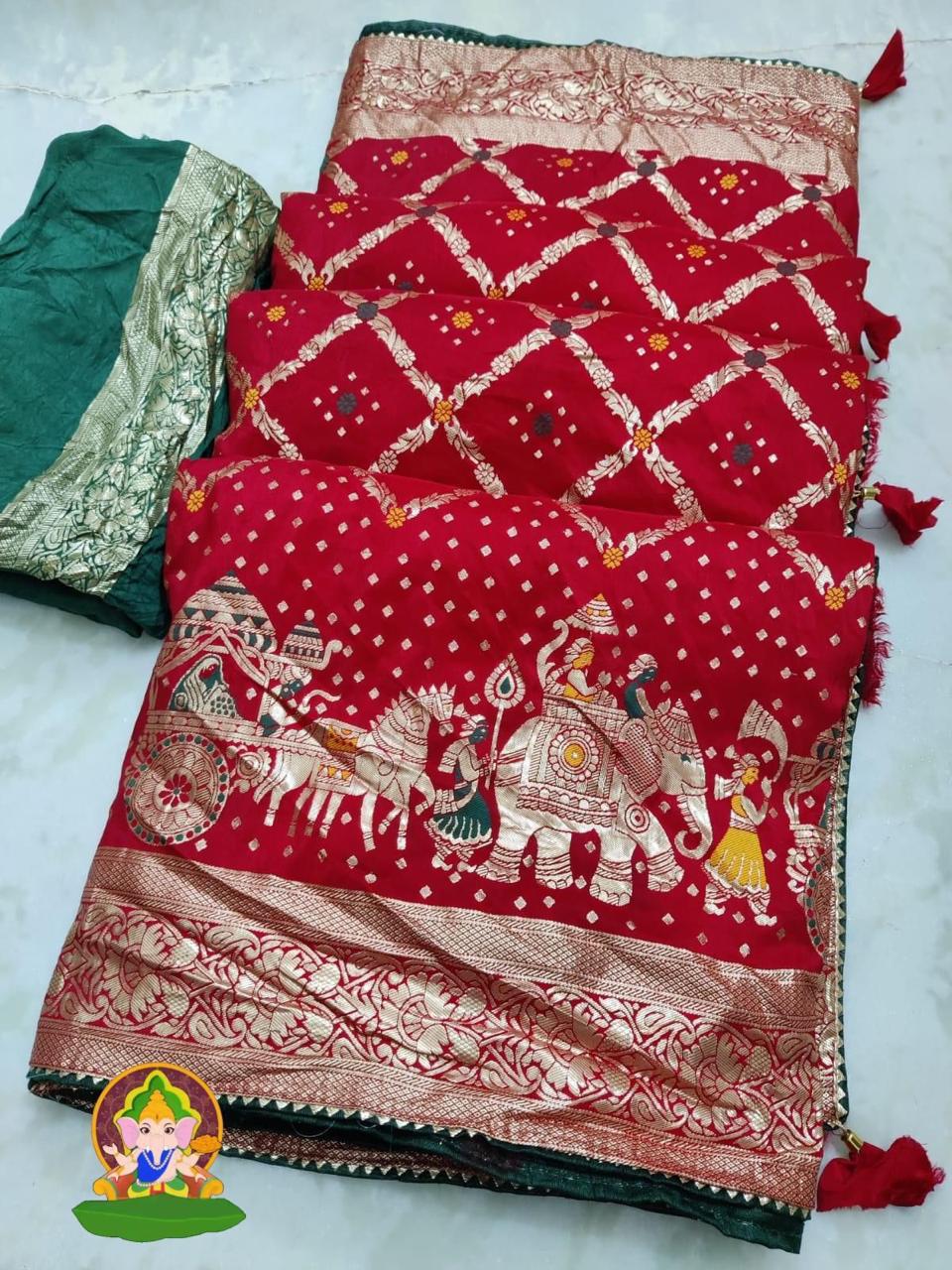Charming Viscose Dolla Silk Saree Moksha Fashions