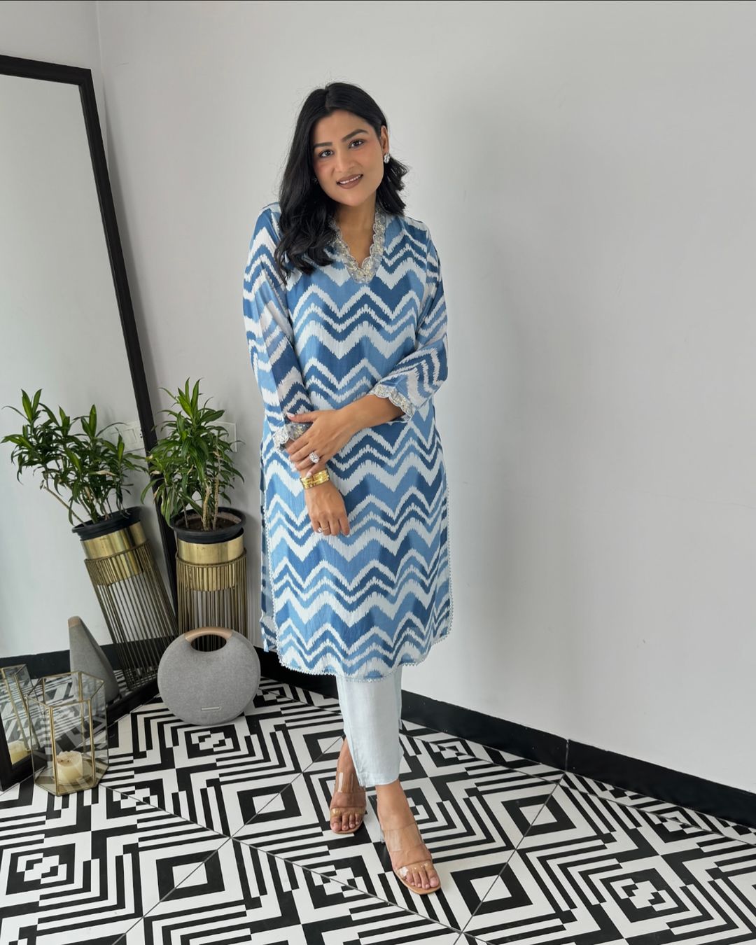 Premium Cotton Kurti Pants With Finest Handwork and Prints. Moksha Fashions