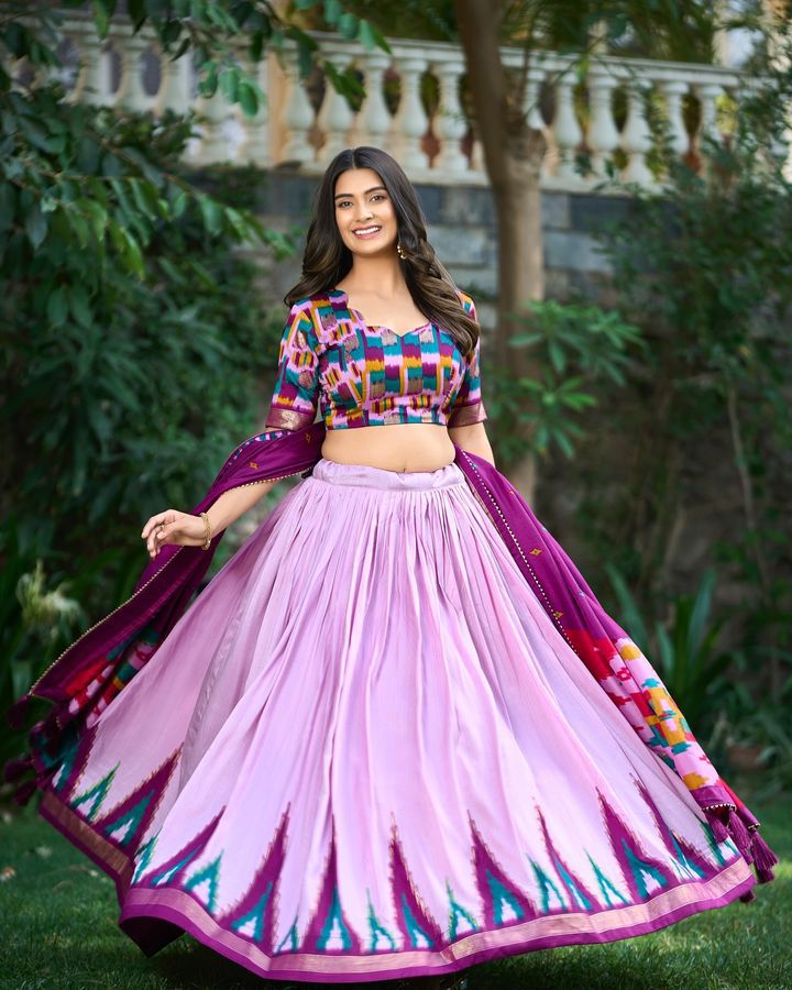 Luxurious Tussar Silk Lehenga Moksha Fashions