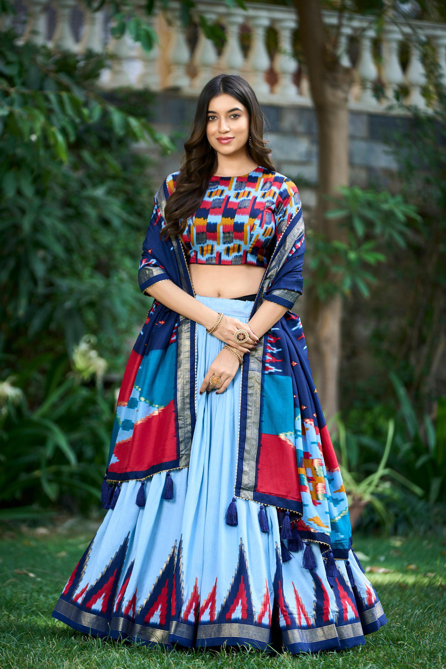 Luxurious Tussar Silk Lehenga Moksha Fashions