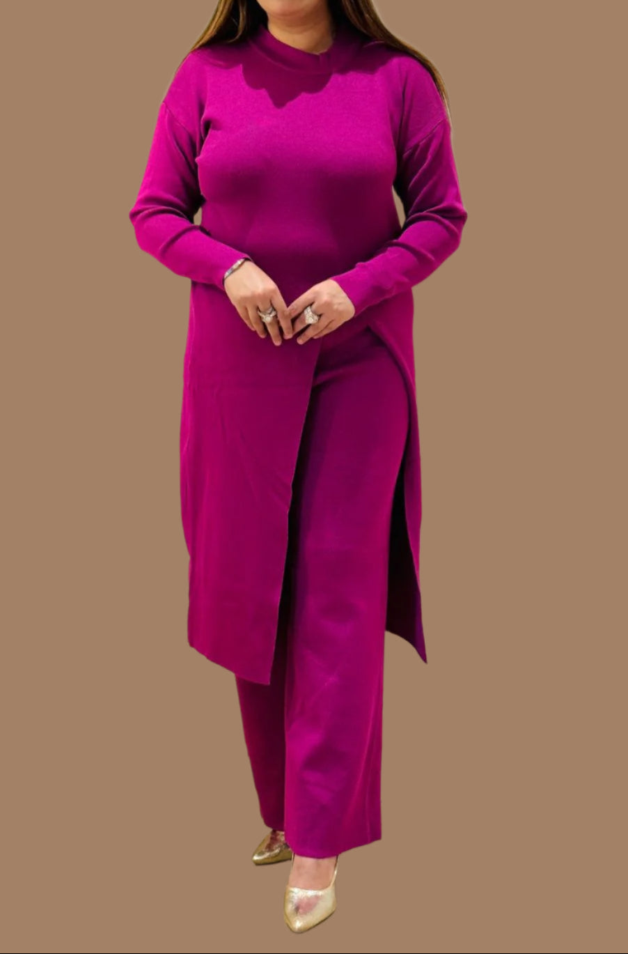 .Winter Cape Dress Moksha Fashions