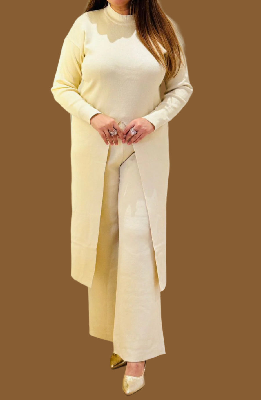.Winter Cape Dress Moksha Fashions