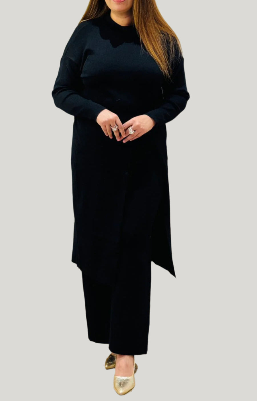 .Winter Cape Dress Moksha Fashions