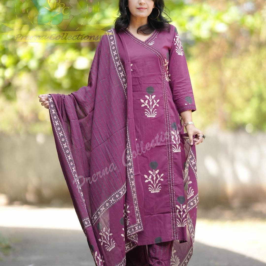 Elegant Flared Suit ! The Perfect Traditional Wear.. Moksha Fashions