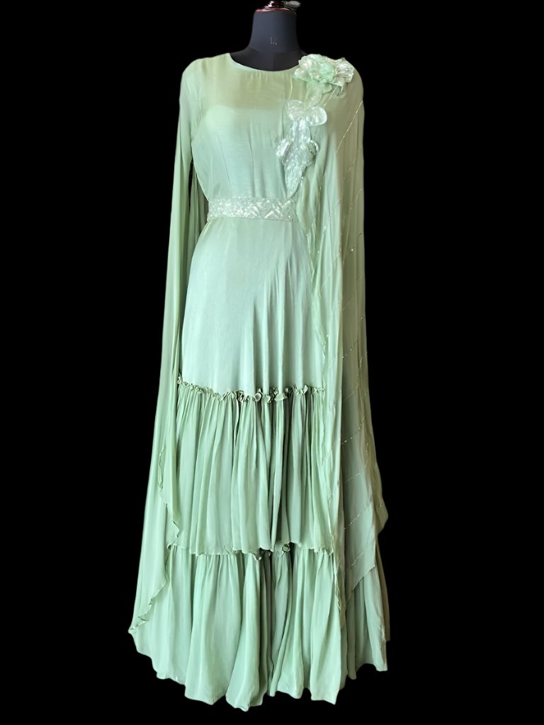 Indo Western Ready To Wear Long Dress Moksha Fashions