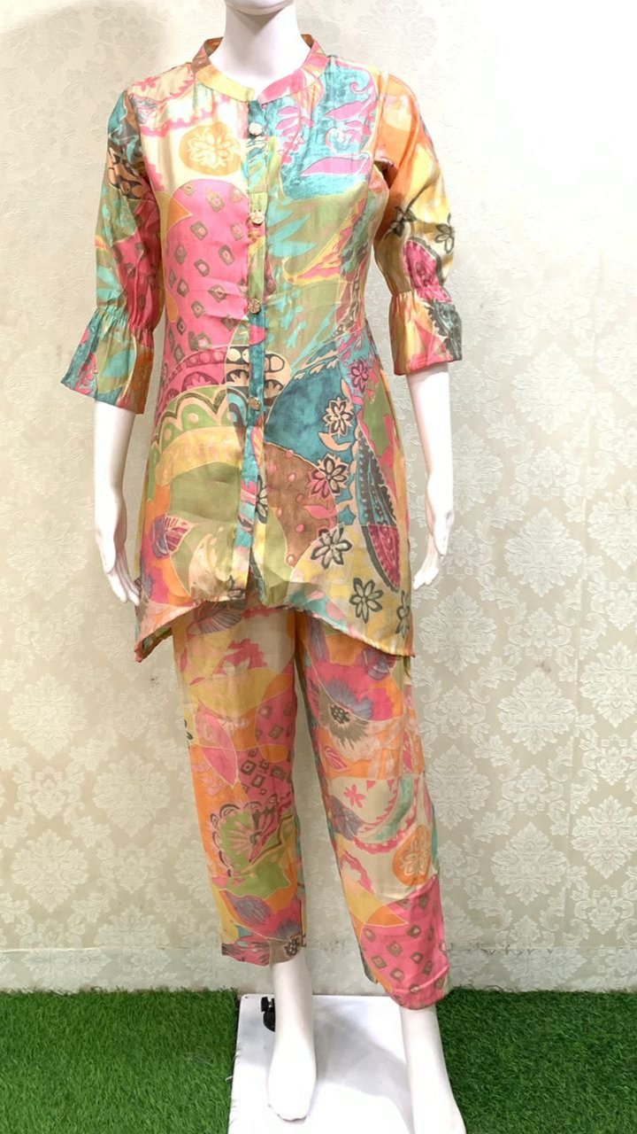 Exclusive silk fancy cord set Moksha Fashions