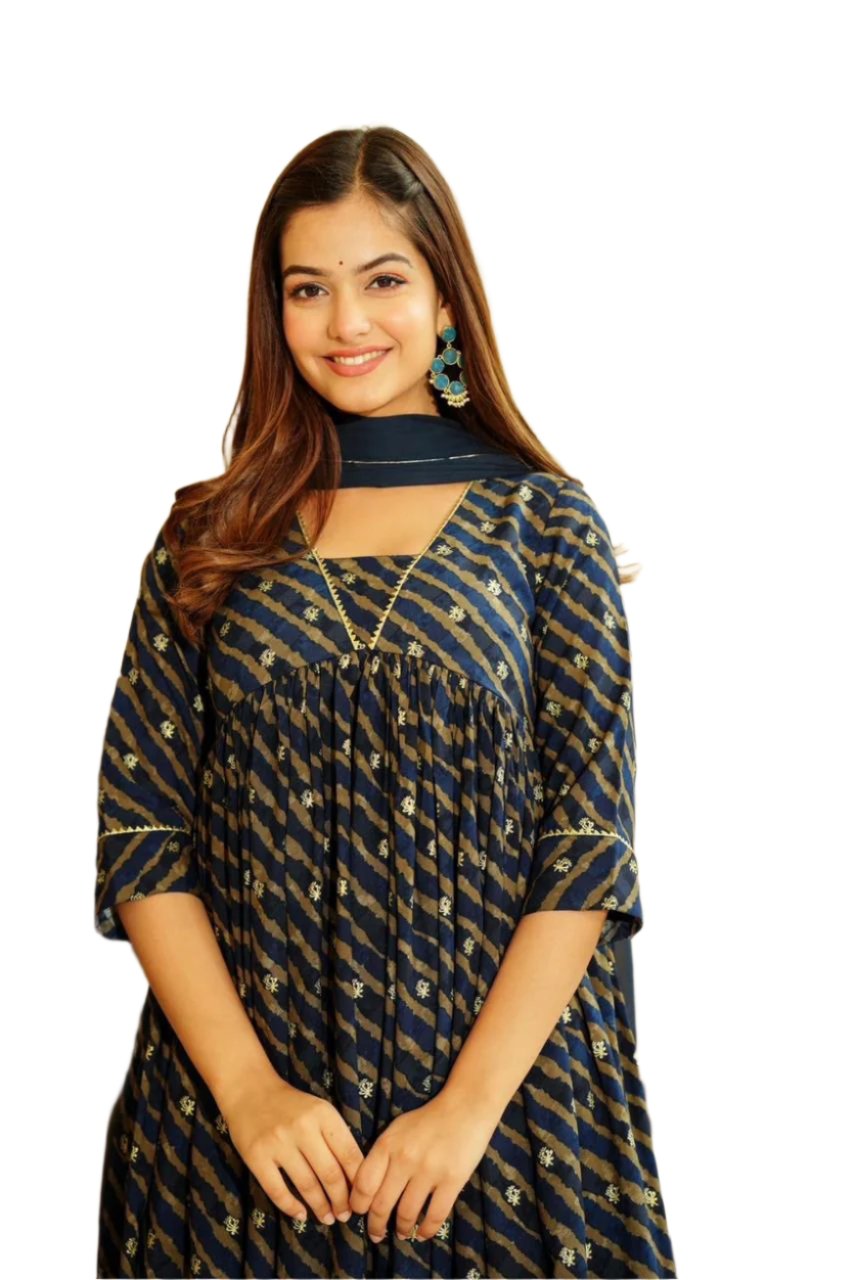 Lahariya Set Designed With Intricate Color Details Moksha Fashions