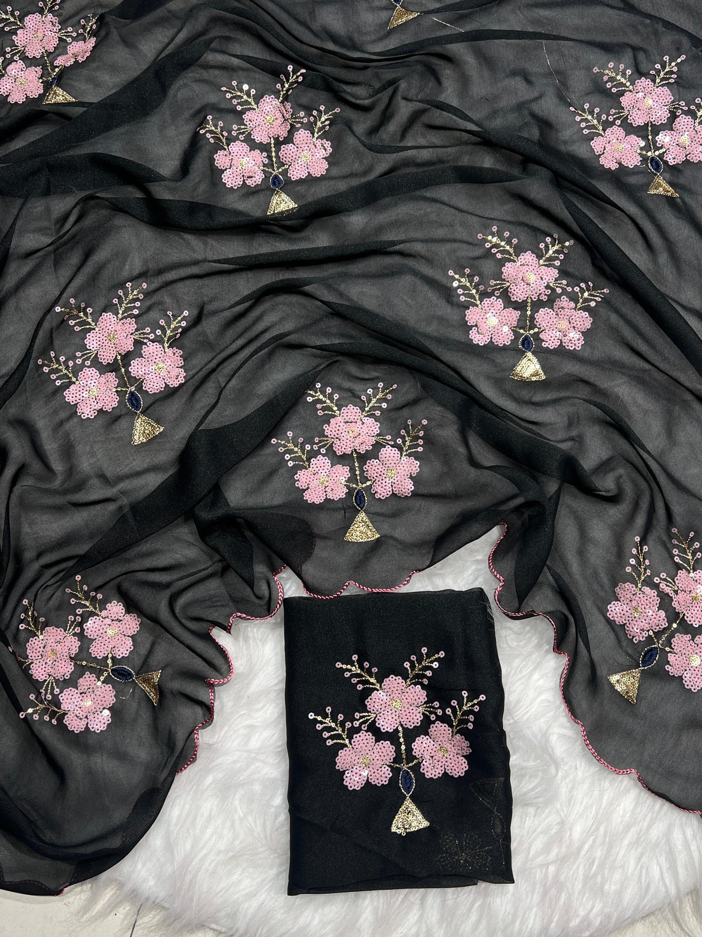 Remarkable Star Georgette Saree Collection Moksha Fashions