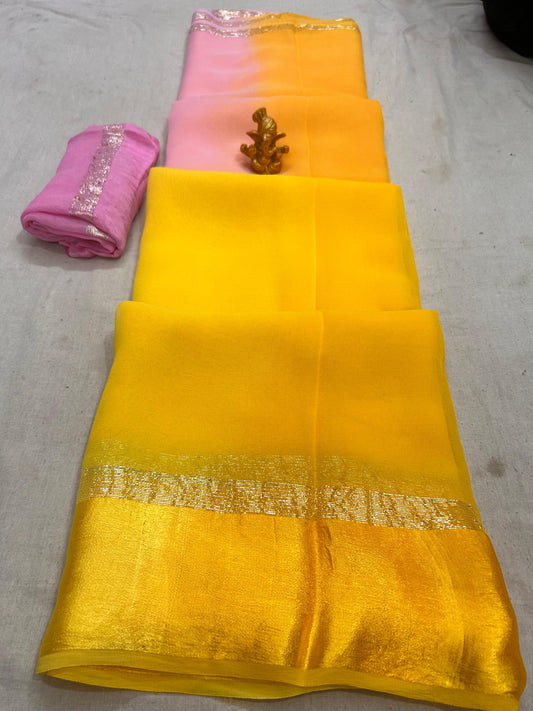 Festive light weight summer saree