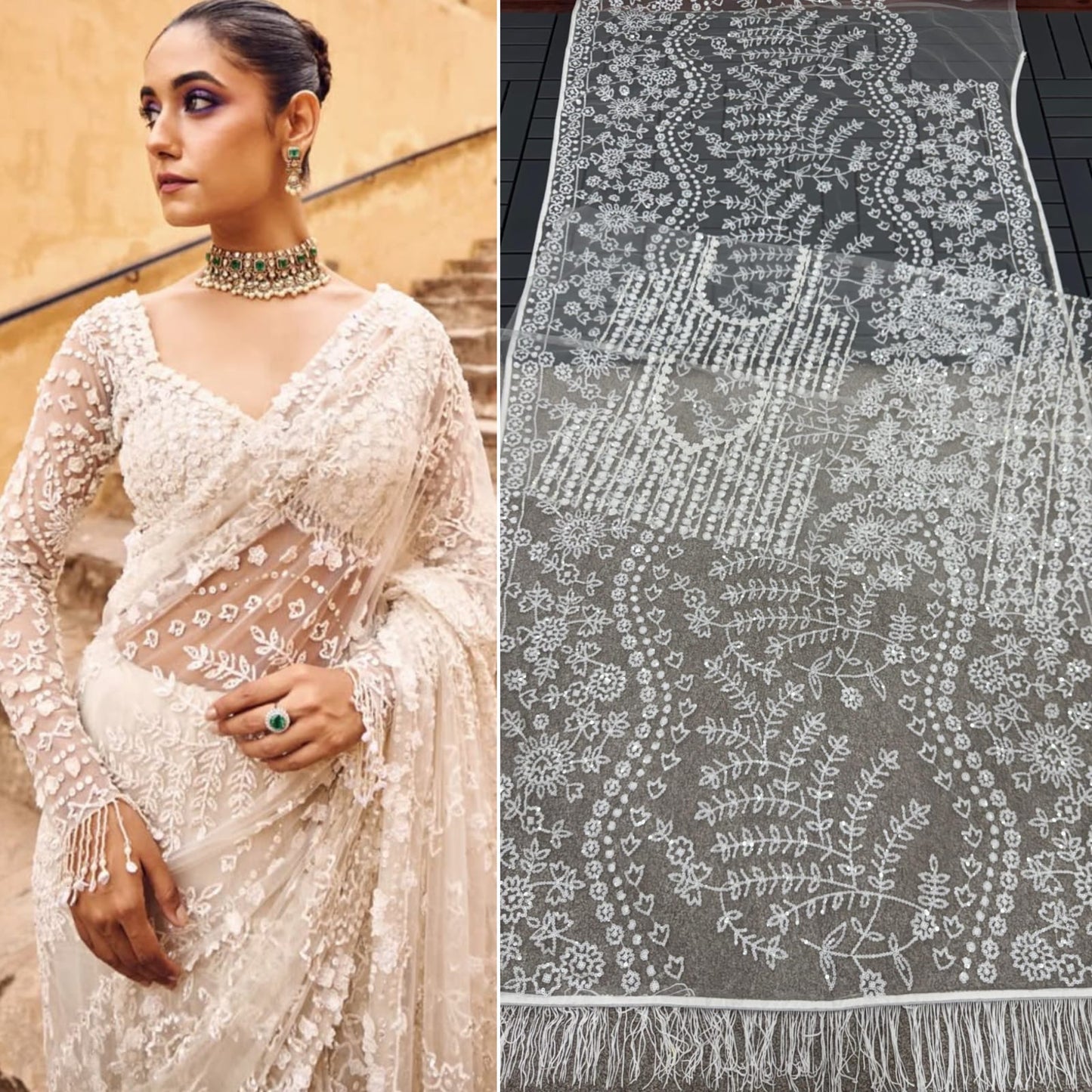 Sequence Design Net Saree