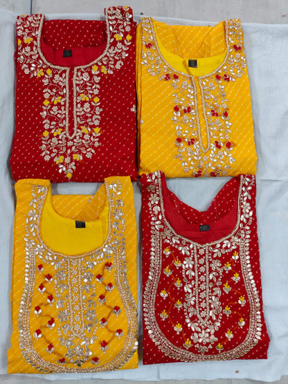 New Launch Lahriya/ modhtra / Bandhej / chunari print kurties