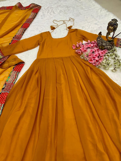 Mustard Trendy Gown