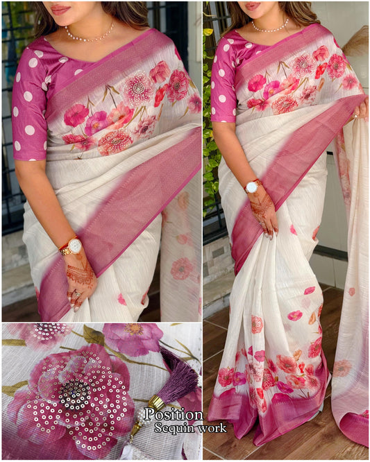 .Elegant Silk Saree - Moksha Fashions