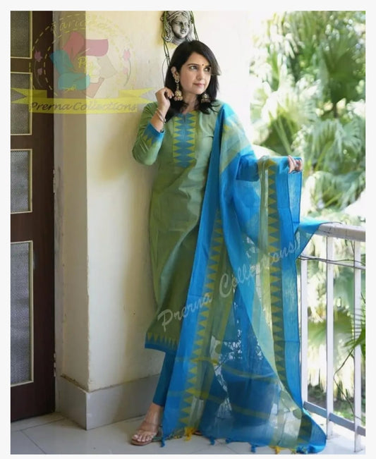 South Cotton Kurta Pant Suit