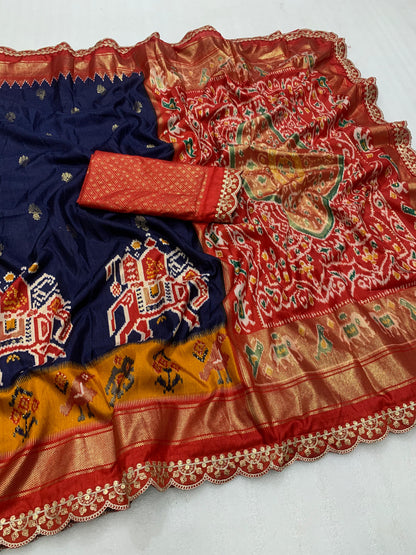 .Exclusive Trendy Silk Saree