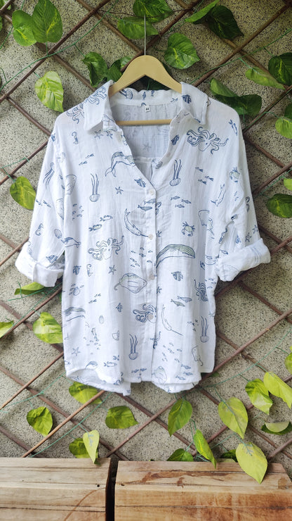 PRINTED MULMUL COTTON SHIRTS !