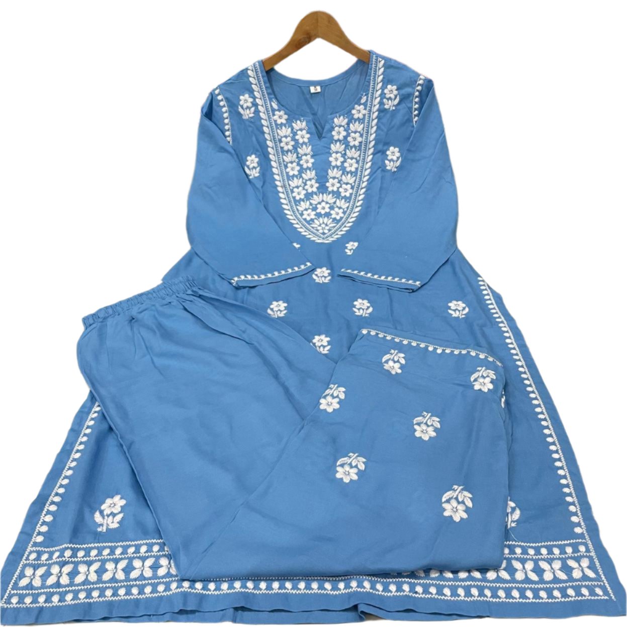 Elevate Your Style With Unique And Eye-Catching Chicken Embroidery On Kurti And Pant