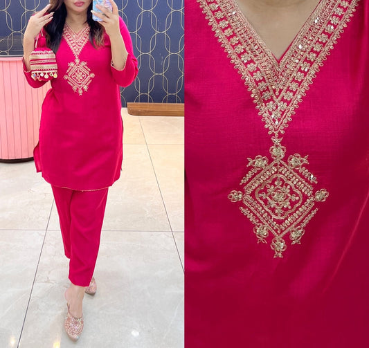 .Heavy Party Wear Cord- Set Suit Moksha Fashions