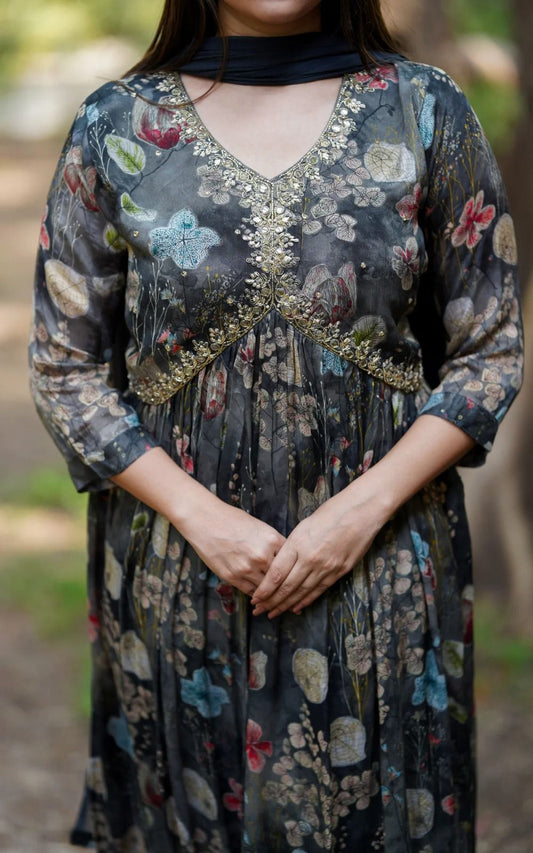 Alia Cut Kurti Dupatta Moksha Fashions