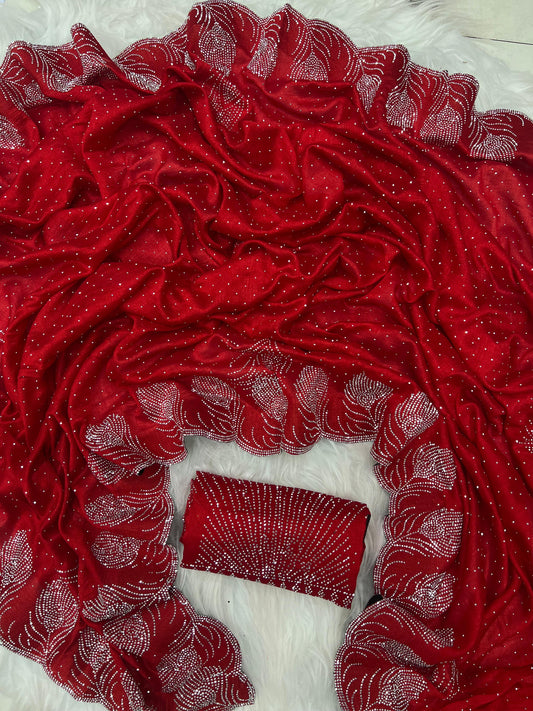 .Heavy Rangoli Saree