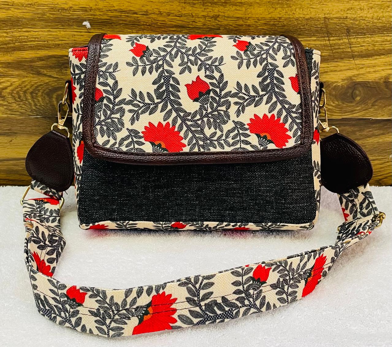 Jute Flap Sling Purse - Moksha Fashions