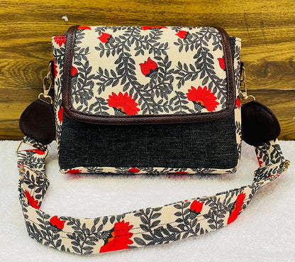 Jute Flap Sling Purse - Moksha Fashions