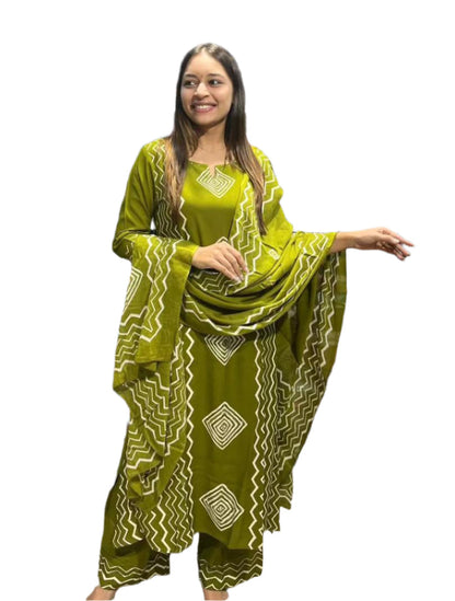 Women’s Cotton Kurti Pant – Fashionable Cotton Kurti and Pants Set for Casual & Work Wear - Moksha Fashions