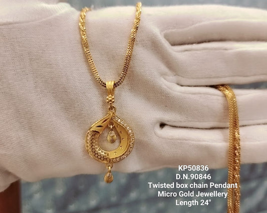 Earpiece with Pendant & Chain - Moksha Fashions