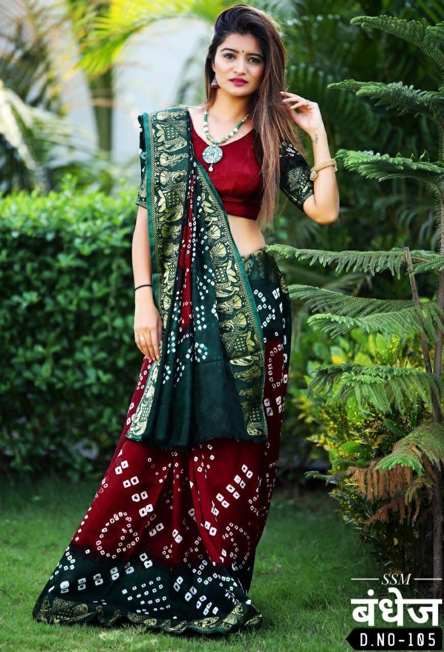 Exclusive Festive Bandhani Saree Collection