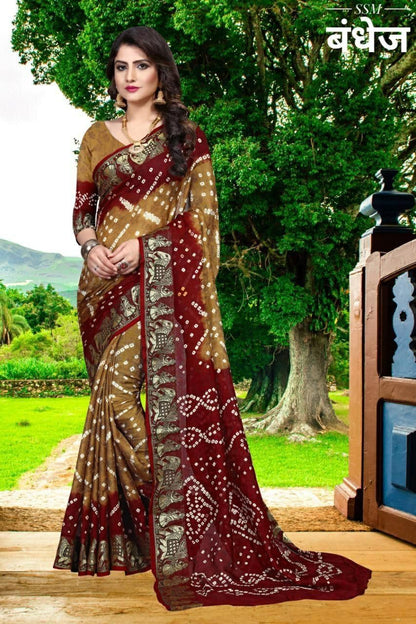 Exclusive Festive Bandhani Saree Collection