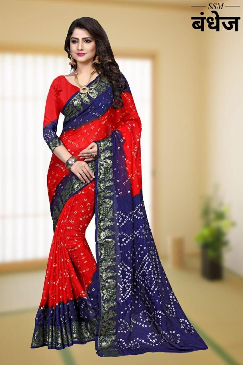 Exclusive Festive Bandhani Saree Collection