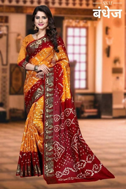 Exclusive Festive Bandhani Saree Collection