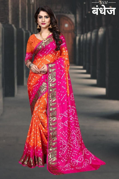 Exclusive Festive Bandhani Saree Collection