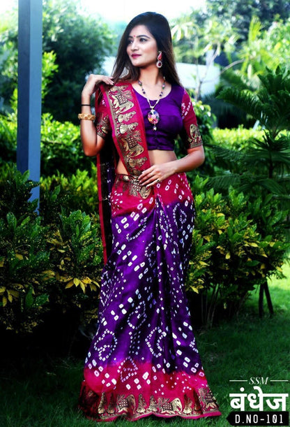 Exclusive Festive Bandhani Saree Collection