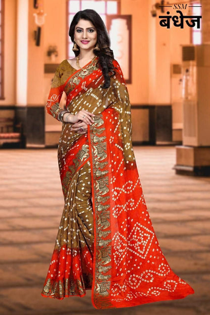 Exclusive Festive Bandhani Saree Collection