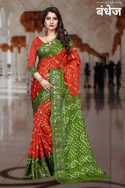 Exclusive Festive Bandhani Saree Collection