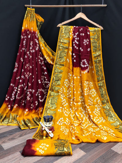 Exclusive Festive Bandhani Saree Collection