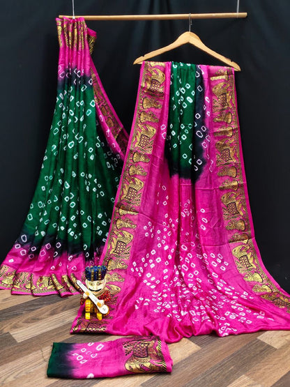 Exclusive Festive Bandhani Saree Collection