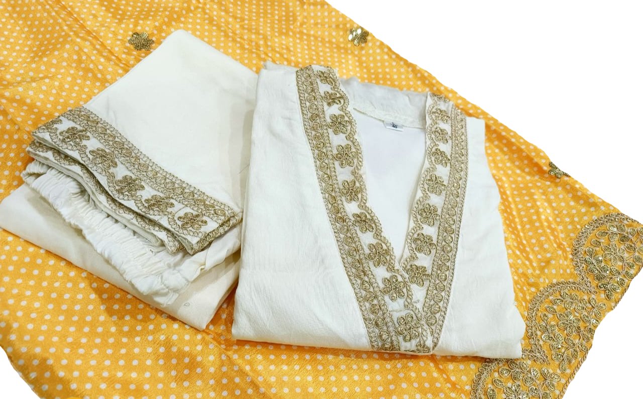 Designer Festive Wear-Heavy quality Banana Cotton & Silk Fabric