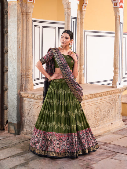 PREMIUM QUALITY TUSSAR SILK LEHNGA CHOLI