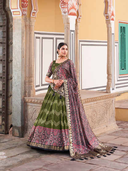 PREMIUM QUALITY TUSSAR SILK LEHNGA CHOLI