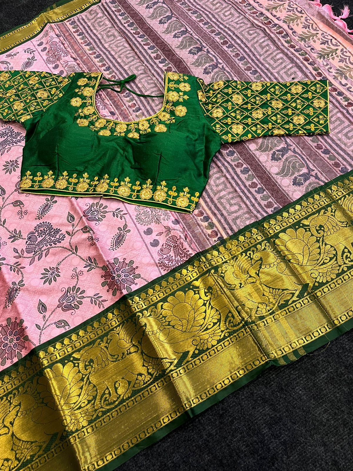 Superior Quality Material Silk Saree With Readymade Blouse