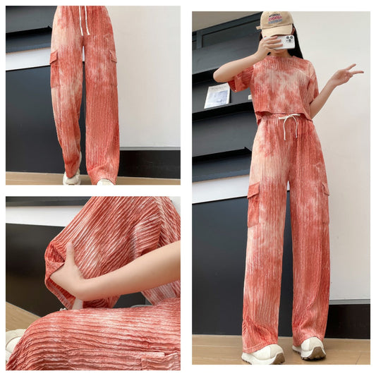 .Crop-Top Co-ords Set Cargo Style Moksha Fashions