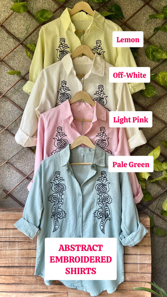 .Embroidered shirt - Moksha Fashions
