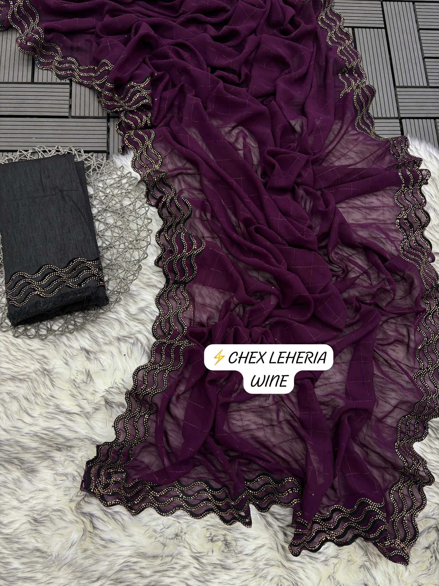 .Leheria Siroski Saree - Moksha Fashions