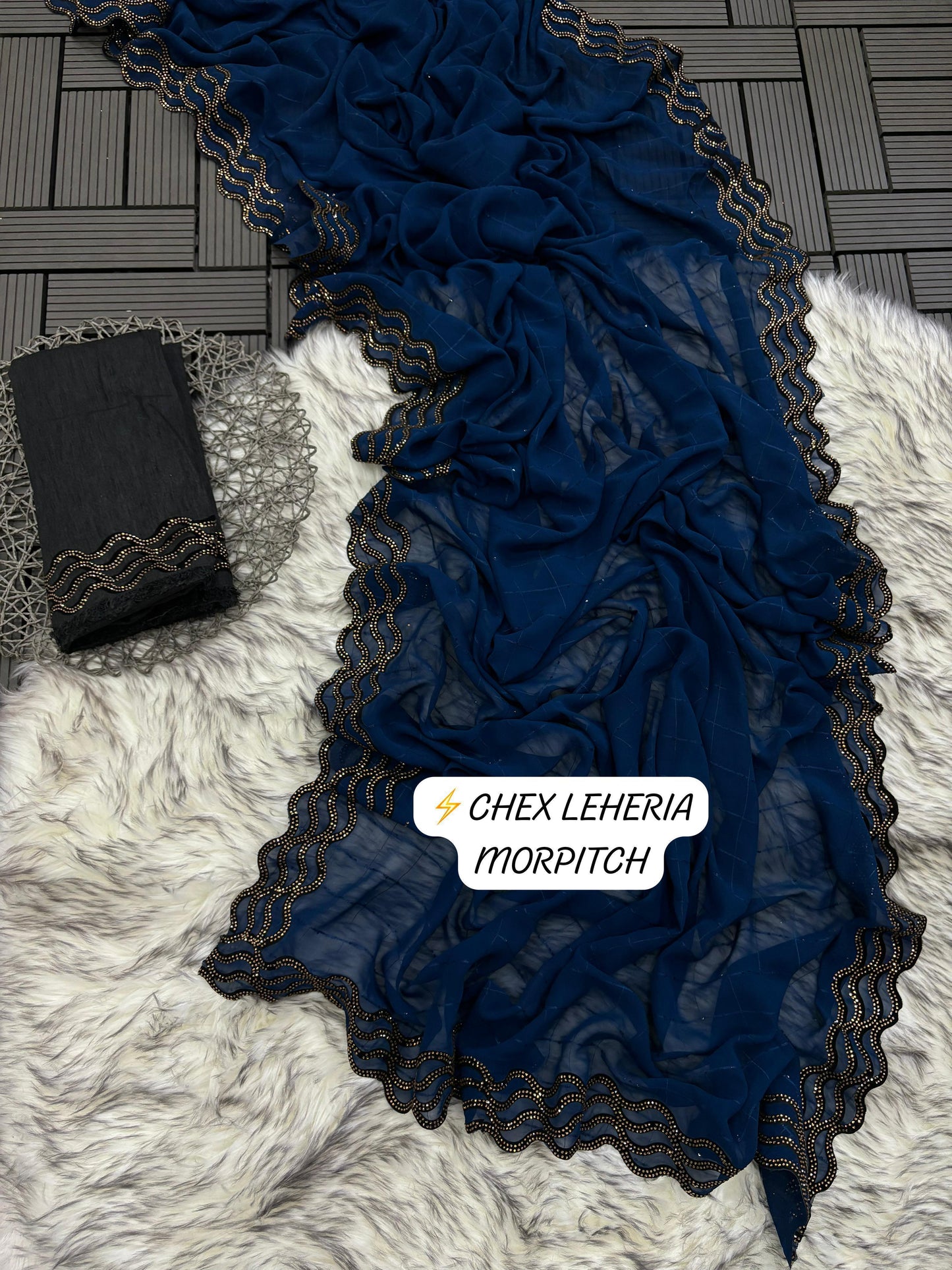 .Leheria Siroski Saree - Moksha Fashions