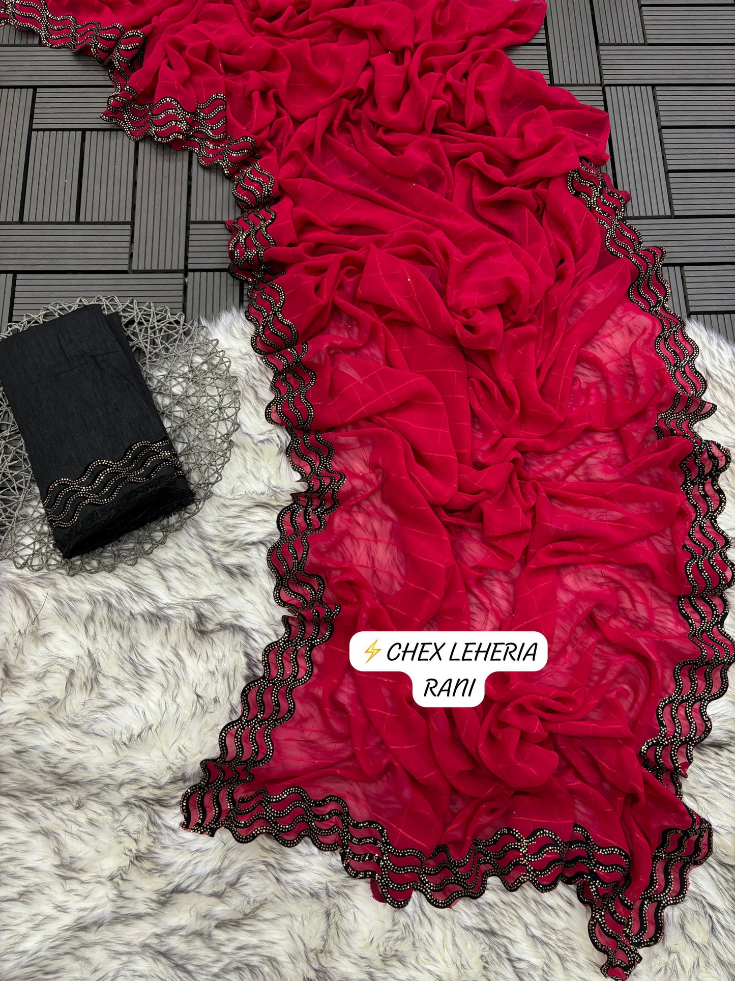 .Leheria Siroski Saree - Moksha Fashions