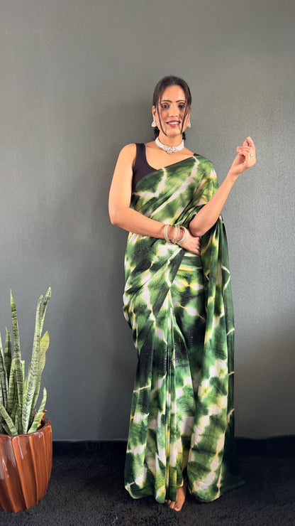 .1 Minute Saree/Georgette Laharia Saree