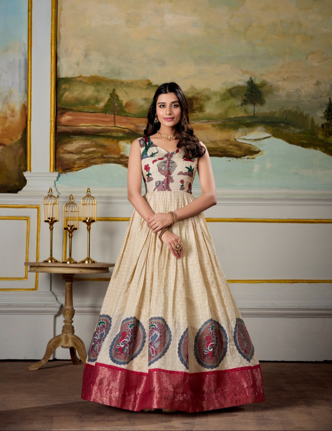 .Silk Gown Collection - Moksha Fashions